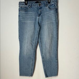 1822 Denim Women’s High Rise Medium Wash Blue Ankle Crop Jeans Size 12